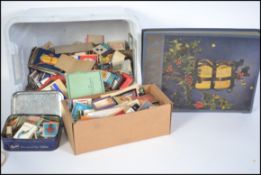 A extensive collection of vintage 20th century mat