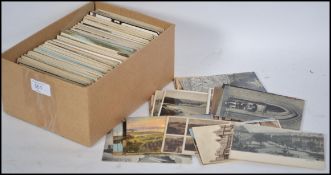 A large collection of approx 500x vintage postcards - all relating to Somerset. Many real photo