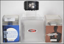 A collection of 3 vintage Swatch watches James Bond series to  include The Living Daylights,