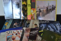 A collection of long play LP's vinyl albums featuring several artists on various labels to include