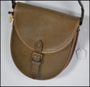 A vintage Mulberry lizard skin effect leather bag in green.  This handbag is styled on the classic