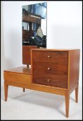 A 1960's retro teak wood dressing tabe by Gunther Hoff