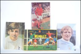 A group of three vintage 1960's sealed footballer jigsaw puzzles to include Francis Lee, Bobby