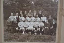 Football. BRISLINGTON United AFC. c1915 cup winning team. Large mounted photo by Veale of Bristol.