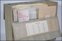 A collection of long play remastered historic vinyl records. Various artists and recordings to