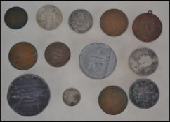 A small collection of coins to include 19th century examples such as a 1846 United States Of America