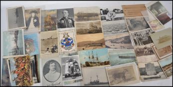 A collection of postcards mainly military & Naval interest to include The British Empire on the Sea,