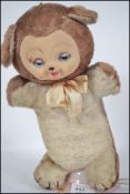 An early 20th century vintage Japanese radio in the form of a plush toy bear / animal complete