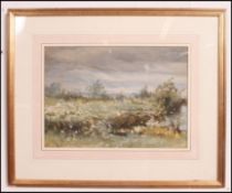 Bernard Walter Evans (1848-1922) England. An English school country scene watercolour painting being