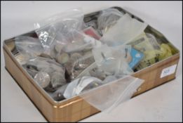 A large collection of decimal, pre decimal coins and commemorative coins to include shillings, 3