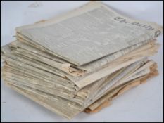 A collection of Daily Telegraph ( Broad sheets ) dating from 1904 several different headlines.