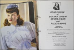 A collection of assorted vintage Hollywood / Film memorabilia. Mostly relating to Deanna Durbin,