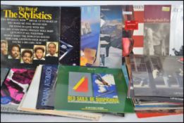 A collection of vinyl long play LP records to include various artists such as Lou Reed, Steely