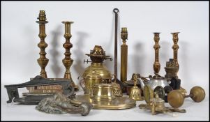 A good quantity of architectural and brass items too include door knobs, letter boxes, candlesticks,