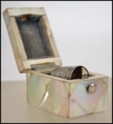 A 19th century silver hallmarked thimble, London assay marks, makers marks for Samuel Foskett and