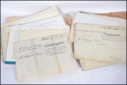 Legal Property Documents. Swansea, Glamorgan (x17) mostly on Vellum and bag of Bristol. 19th/20th