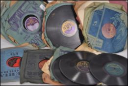 A large collection of 78's records to include labels such as: Edison Bell; Imperial Records;