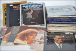 A good collection of vinyl long play LP's records mainly Jazz artists and classical to include Nat