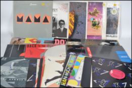 A collection of vinyl 12