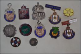 2 silver hallmarked table tennis medal fobs by WW&S for the P&D Table Tennis League, Birmingham