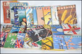 A collection of vintage mid 20th century Courier magazines dating from the 1940's with many