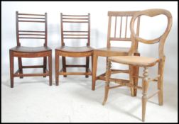 A good pair of 19th century Georgian oak country d