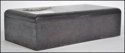 A vintage 20th century cigarette box constructed f