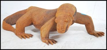 A large decorative Indonesian carved hardwood scup