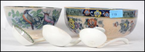 A 19th century Scottish ceramic bowl by Glasgow makers J & M P Bell & Co. Marked to base for maker