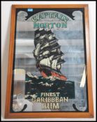 A retro framed 20th century advertising mirror for