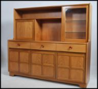 A collection of Nathan Furniture in teak to include a sideboard with gallery top, sideboard