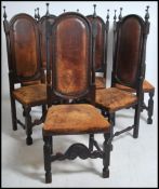 A good set of Victorian large leather and mahogany