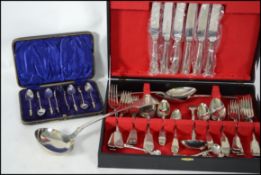 A collection of silver plated items to include to include flatware etc please see images.