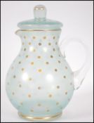 A beautiful mid century vintage frosted glass lidd