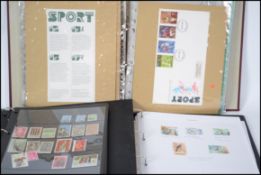 A collection of 2 stamp albums to include British and commonwealth, European and worldwide mainly