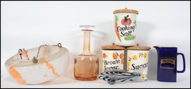 A collection of vintage and retro items to include