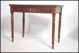 A Georgian late 18th century mahogany tea table