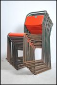 A good stack of vintage mid century stacking chair