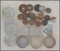 A collection of coins to include Georgian coins da