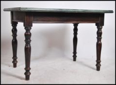 A vintage Victorian pine farmhouse dining table ra