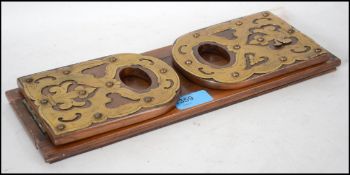 A Victorian walnut and brass bound metamorphic boo