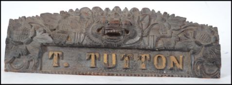 A vintage 20th century Polynesian carved hardwood