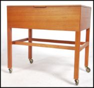 A 1970's retro Danish influence teak wood chest on