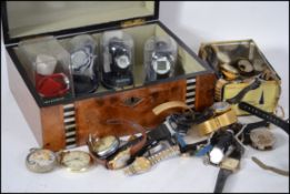 A large collection of gentlemans and ladies wristw