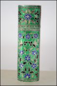 A Chinese silver and enamel adorned needle case. E