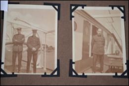 PHOTOGRAPH album. 1920s record of Merchant Navy officer on board SS Oliva of the Anglo-Saxon