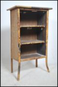 A VIctorian Aesthetic movement bamboo bookcase hav