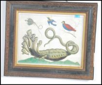A 20th century framed and glazed Victorian style p