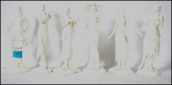 A collection of Royal Worcester 1920's Vogue collection figurines to include Irene Dolly, Poppy,