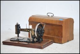 A collection of early 20th century Singer sewing m